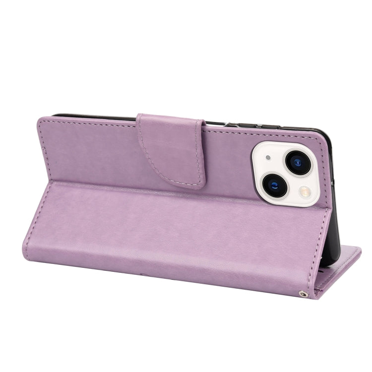 Butterfly Flower Pattern Flip Leather Phone Case