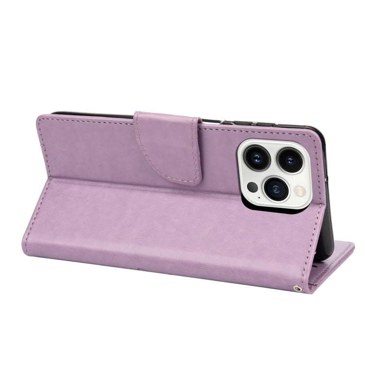 Butterfly Flower Pattern Flip Leather Phone Case