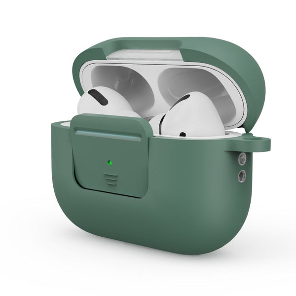 Earphone Silicone PC Protective Case with Switch Button and Buckle, For AirPods Pro 2