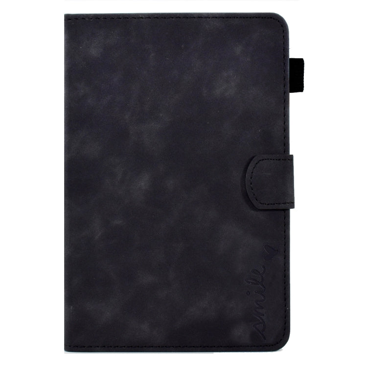 Embossed Smile Flip Tablet Leather Smart Case
