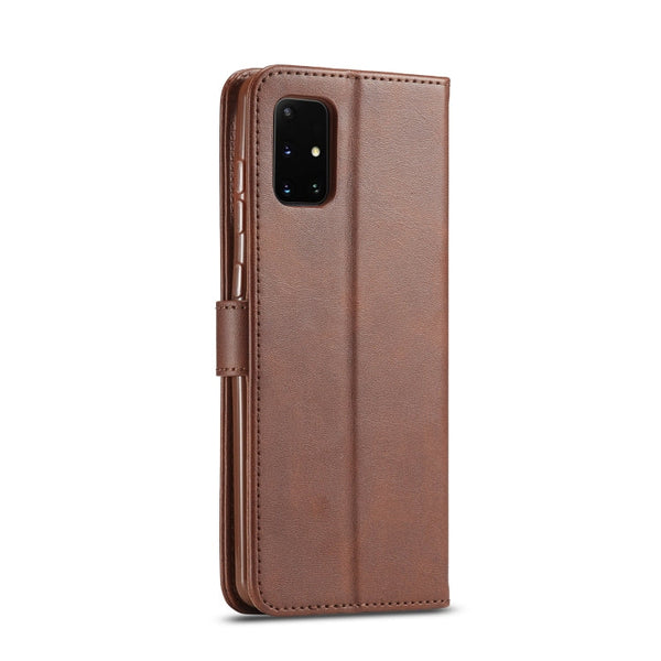 LC.IMEEKE Calf Texture Horizontal Flip Leather Case, with Holder & Card Slots & Wallet & Photo Frame, For Galaxy A41