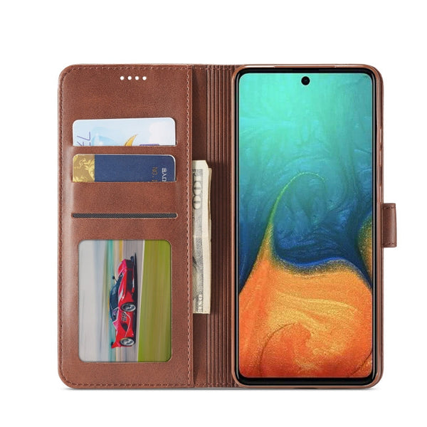 LC.IMEEKE Calf Texture Horizontal Flip Leather Case, with Holder & Card Slots & Wallet & Photo Frame, For Galaxy A41
