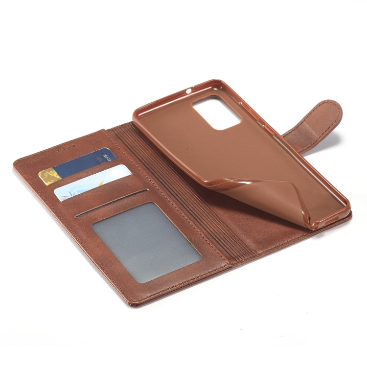 LC.IMEEKE Calf Texture Horizontal Flip Leather Case, with Holder & Card Slots & Wallet & Photo Frame, For Galaxy A41
