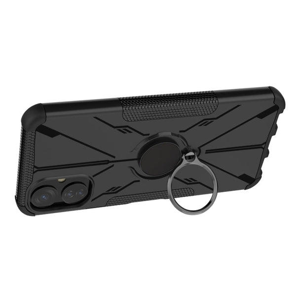 Armor Bear Shockproof PC + TPU Phone Case with Ring, For Infinix Note 12 G96, For Tecno Spark 9T, For Motorola Moto G62 5G, For iPhone 14 Plus