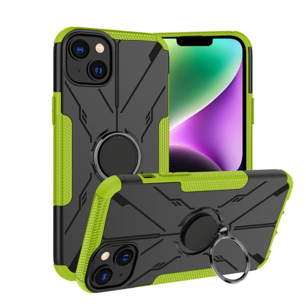 Armor Bear Shockproof PC + TPU Phone Case with Ring, For Infinix Note 12 G96, For Tecno Spark 9T, For Motorola Moto G62 5G, For iPhone 14 Plus
