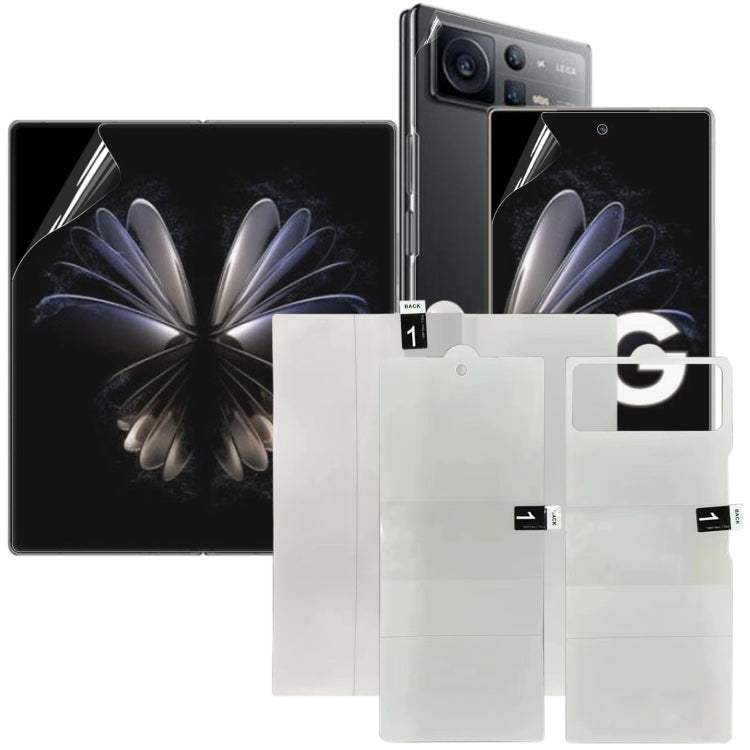 3 in 1 Full Screen Protector Explosion-proof Front+Big+Back Screen Hydrogel Film