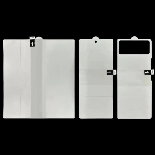 3 in 1 Full Screen Protector Explosion-proof Front+Big+Back Screen Hydrogel Film