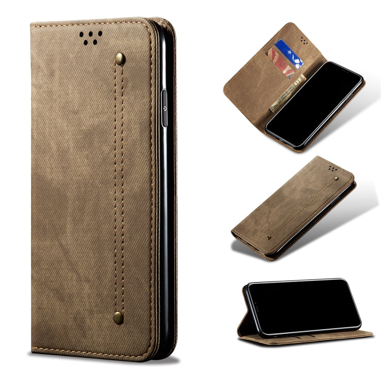 Denim Texture Casual Style Horizontal Flip Leather Case with Holder & Card Slots & Wallet, For Vivo IQOO 3