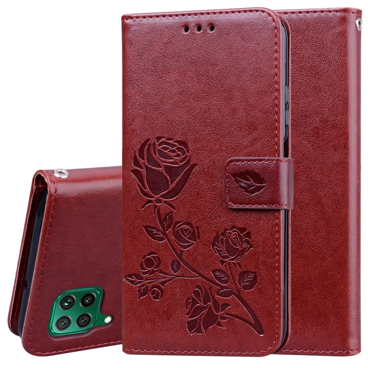Rose Embossed Horizontal Flip PU Leather Case with Holder & Card Slots & Wallet