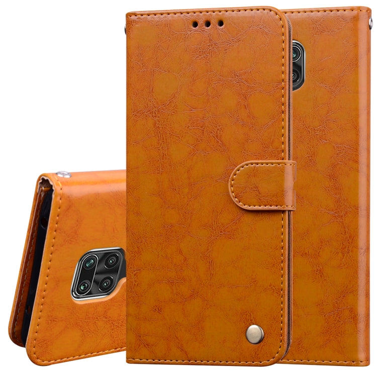 Business Style Oil Wax Texture Horizontal Flip Leather Case, with Holder & Card Slots & Wallet