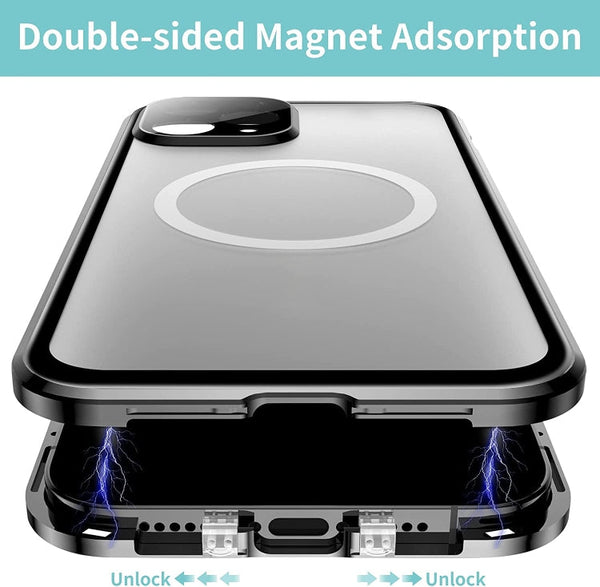 360 Full Body Magnetic Frosted Magsafe Phone Case