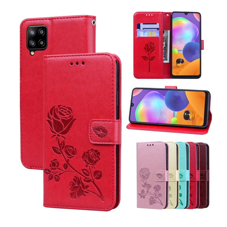 Rose Embossed Flip PU Leather Phone Case