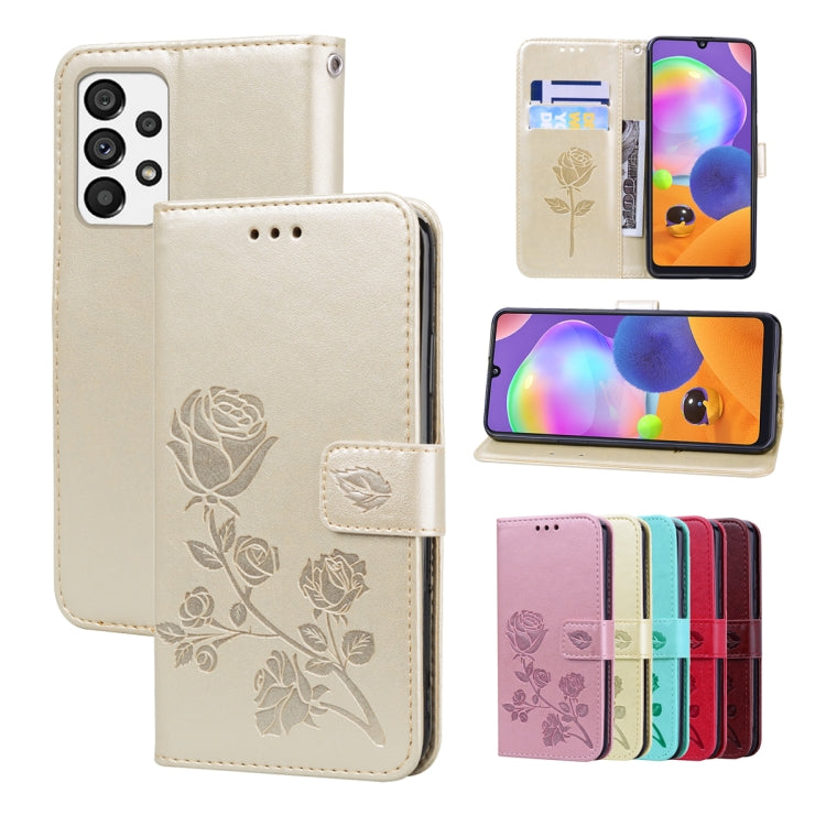 Rose Embossed Flip PU Leather Phone Case