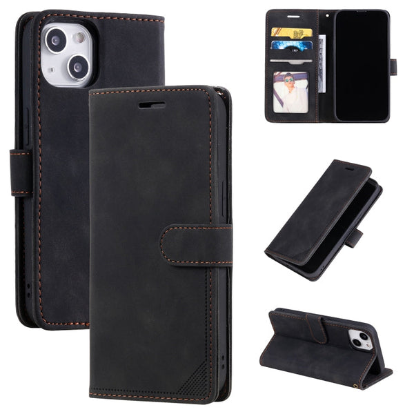 Skin Feel Anti-theft Brush Horizontal Flip Leather Phone Case, For iPhone 14, For iPhone 14 Plus, For iPhone 14 Pro, For iPhone 14 Pro Max
