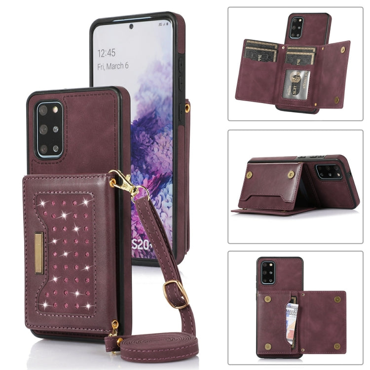 Three-fold RFID Leather Phone Case with Lanyard, For Samsung Galaxy Z Flip3 5G, For Samsung Galaxy Z Flip4, For Samsung Galaxy Note20 Ultra, For Samsung Galaxy S20
