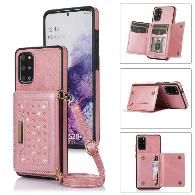 Three-fold RFID Leather Phone Case with Lanyard, For Samsung Galaxy Z Flip3 5G, For Samsung Galaxy Z Flip4, For Samsung Galaxy Note20 Ultra, For Samsung Galaxy S20