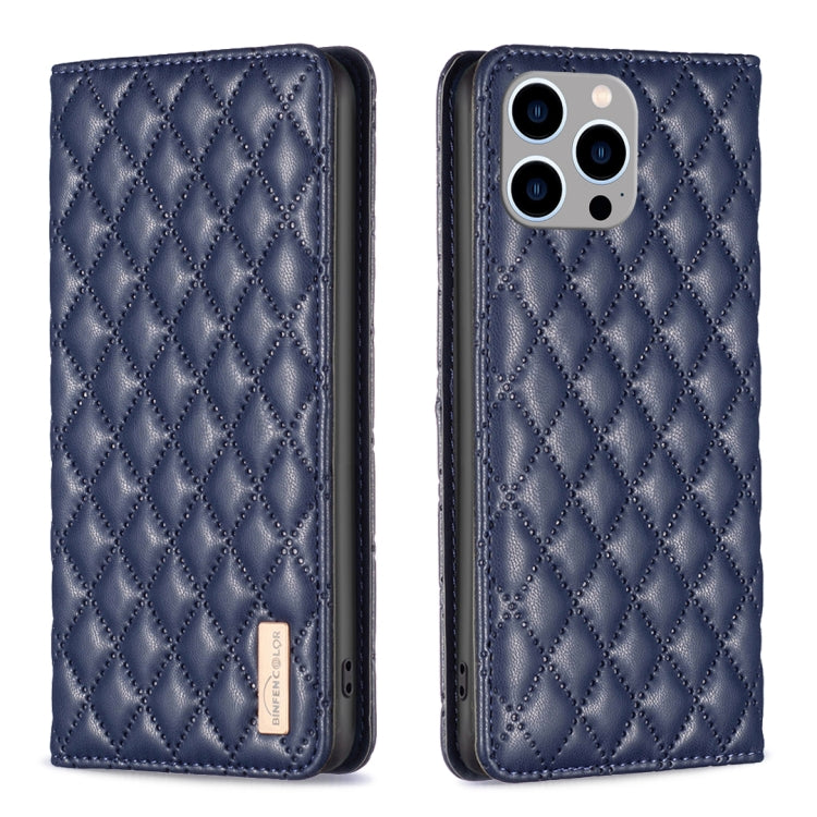 Diamond Lattice Magnetic Leather Flip Phone Case, For iPhone 14 Pro Max, For iPhone 14 Pro, For iPhone 14 Plus, For iPhone 14