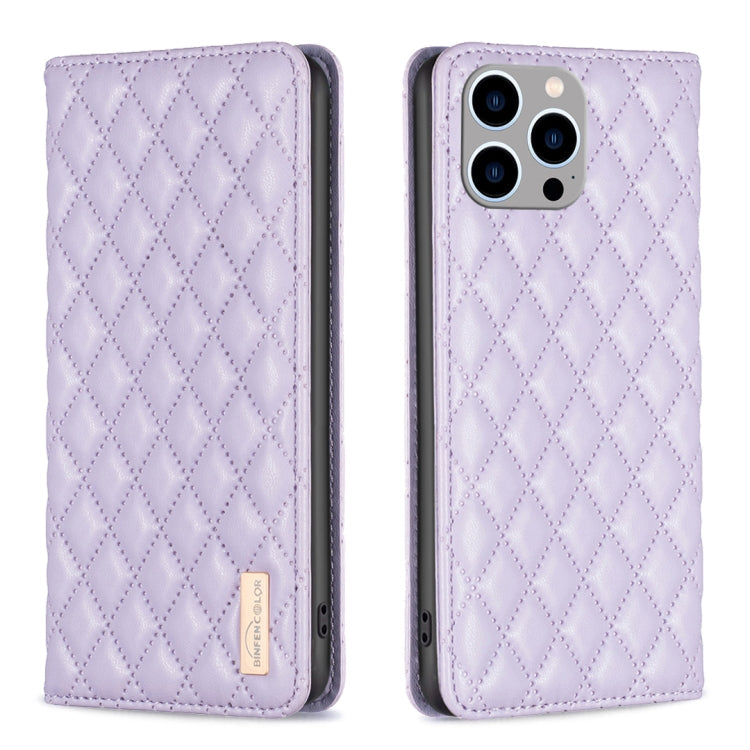 Diamond Lattice Magnetic Leather Flip Phone Case, For iPhone 14 Pro Max, For iPhone 14 Pro, For iPhone 14 Plus, For iPhone 14
