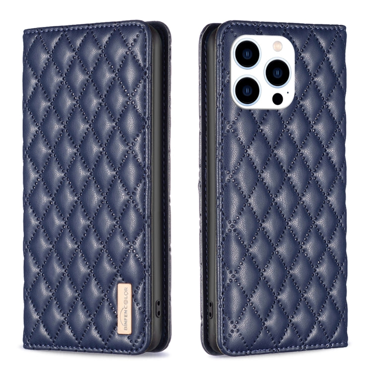 Diamond Lattice Magnetic Leather Flip Phone Case, For iPhone 14 Pro Max, For iPhone 14 Pro, For iPhone 14 Plus, For iPhone 14