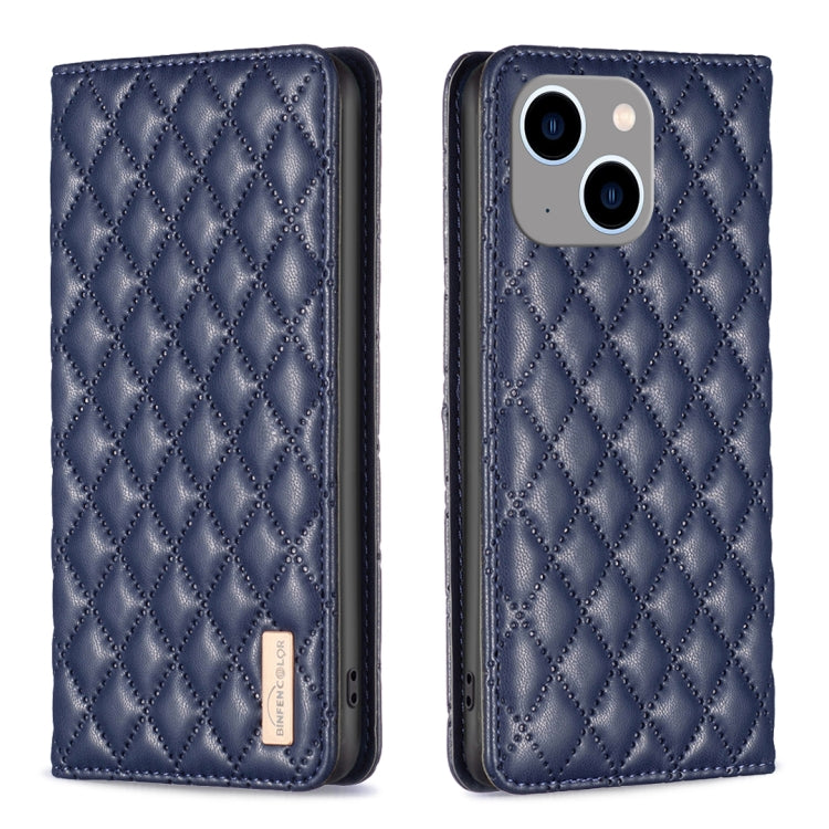 Diamond Lattice Magnetic Leather Flip Phone Case, For iPhone 14 Pro Max, For iPhone 14 Pro, For iPhone 14 Plus, For iPhone 14