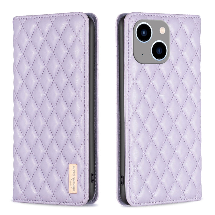 Diamond Lattice Magnetic Leather Flip Phone Case, For iPhone 14 Pro Max, For iPhone 14 Pro, For iPhone 14 Plus, For iPhone 14
