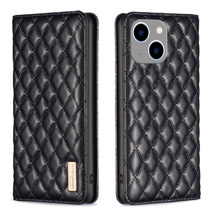 Diamond Lattice Magnetic Leather Flip Phone Case, For iPhone 14 Pro Max, For iPhone 14 Pro, For iPhone 14 Plus, For iPhone 14