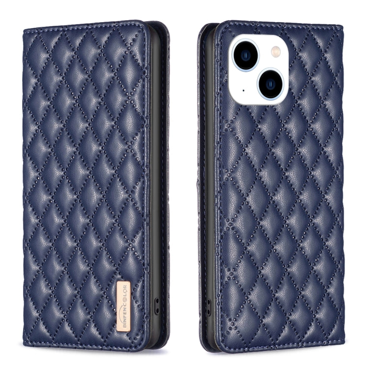 Diamond Lattice Magnetic Leather Flip Phone Case, For iPhone 14 Pro Max, For iPhone 14 Pro, For iPhone 14 Plus, For iPhone 14