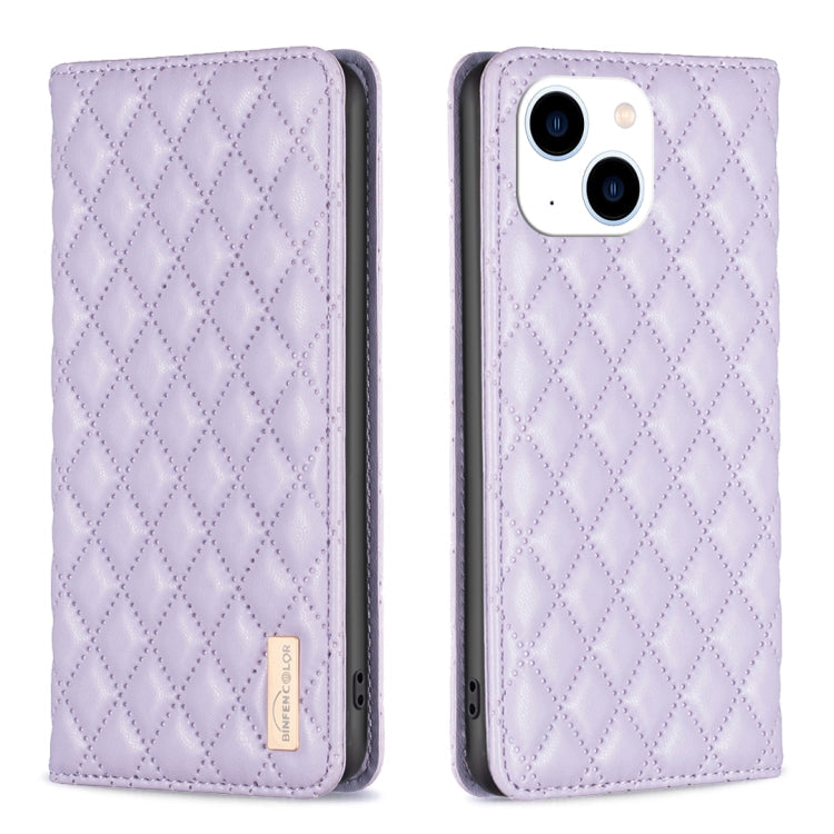 Diamond Lattice Magnetic Leather Flip Phone Case, For iPhone 14 Pro Max, For iPhone 14 Pro, For iPhone 14 Plus, For iPhone 14