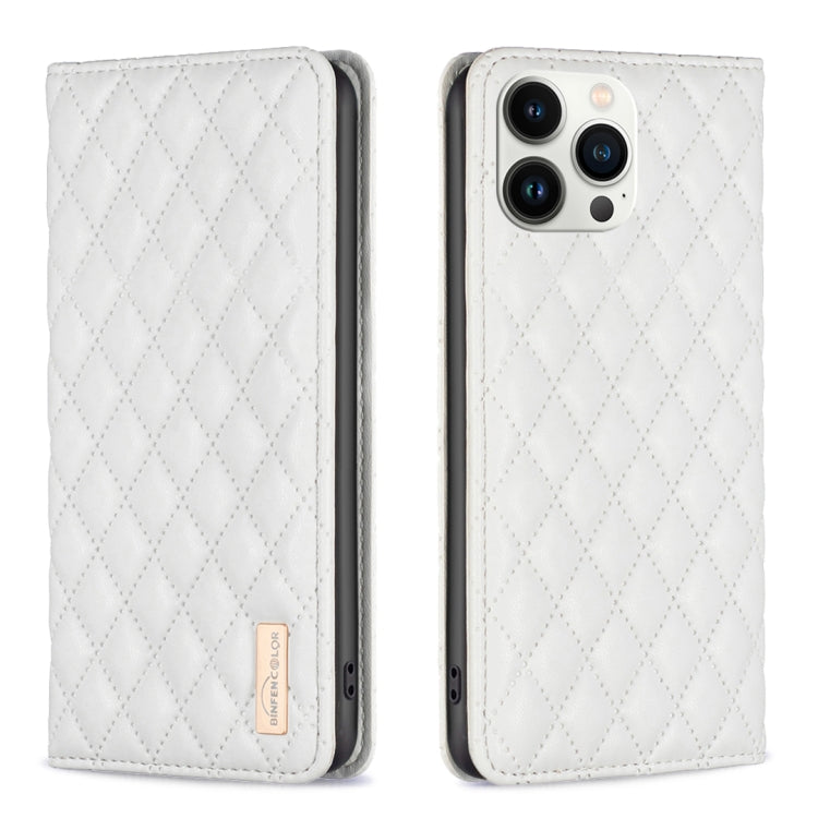 Diamond Lattice Magnetic Leather Flip Phone Case, For iPhone 13 Pro Max, For iPhone 13 Pro, For iPhone 13, For iPhone 12 Pro Max