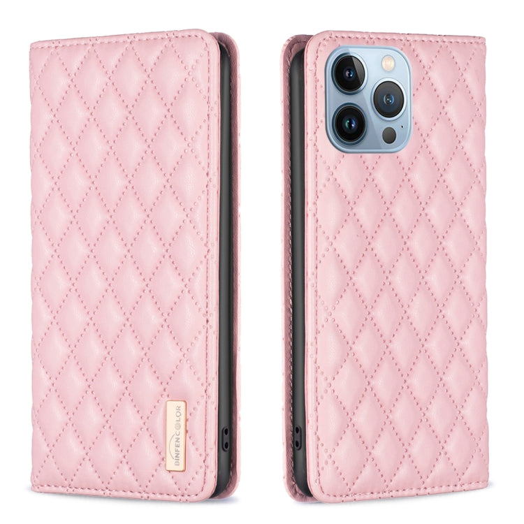 Diamond Lattice Magnetic Leather Flip Phone Case, For iPhone 13 Pro Max, For iPhone 13 Pro, For iPhone 13, For iPhone 12 Pro Max