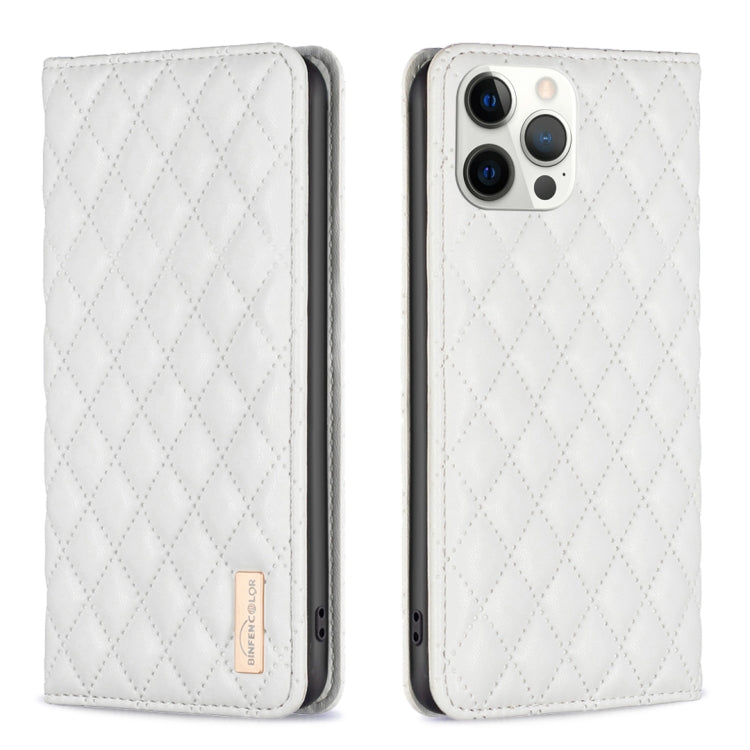 Diamond Lattice Magnetic Leather Flip Phone Case, For iPhone 13 Pro Max, For iPhone 13 Pro, For iPhone 13, For iPhone 12 Pro Max
