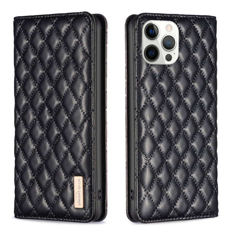 Diamond Lattice Magnetic Leather Flip Phone Case, For iPhone 13 Pro Max, For iPhone 13 Pro, For iPhone 13, For iPhone 12 Pro Max