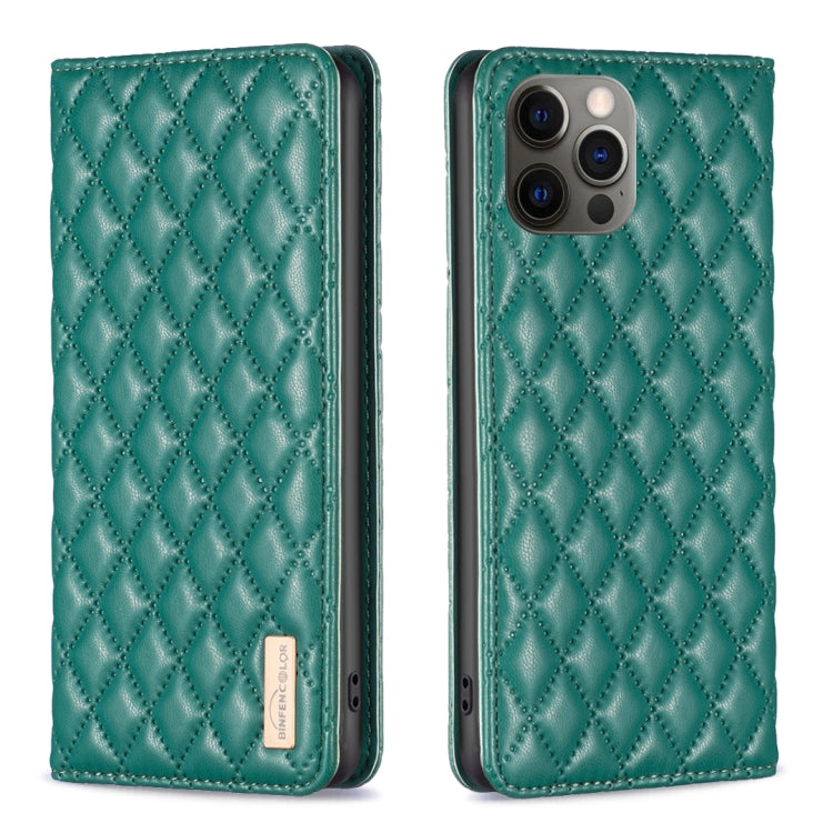 Diamond Lattice Magnetic Leather Flip Phone Case, For iPhone 12 / 12 Pro, For iPhone 11 Pro Max, For iPhone 11 Pro, For iPhone 11