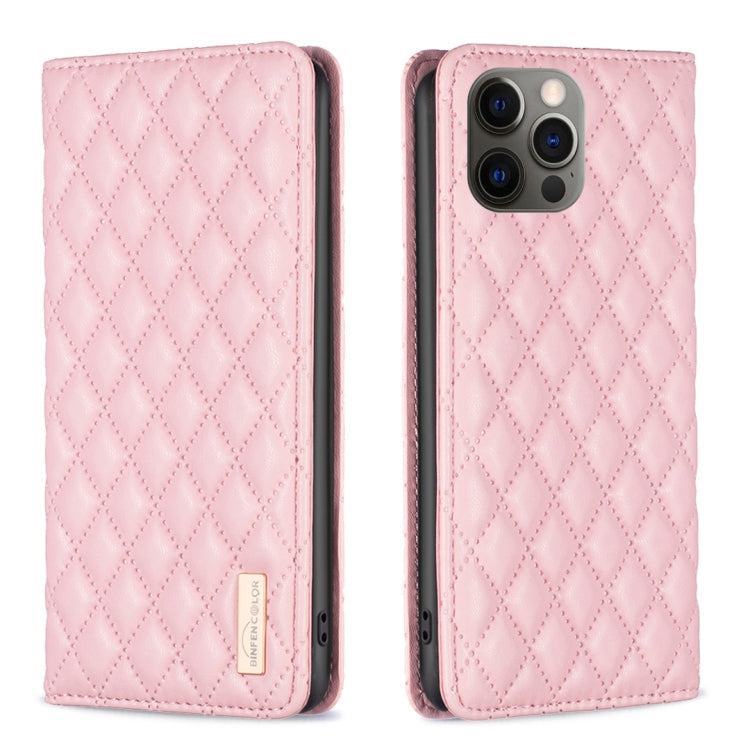 Diamond Lattice Magnetic Leather Flip Phone Case, For iPhone 12 / 12 Pro, For iPhone 11 Pro Max, For iPhone 11 Pro, For iPhone 11