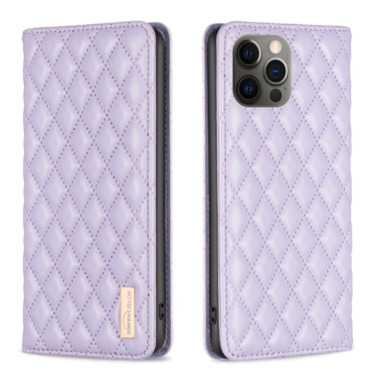Diamond Lattice Magnetic Leather Flip Phone Case, For iPhone 12 / 12 Pro, For iPhone 11 Pro Max, For iPhone 11 Pro, For iPhone 11
