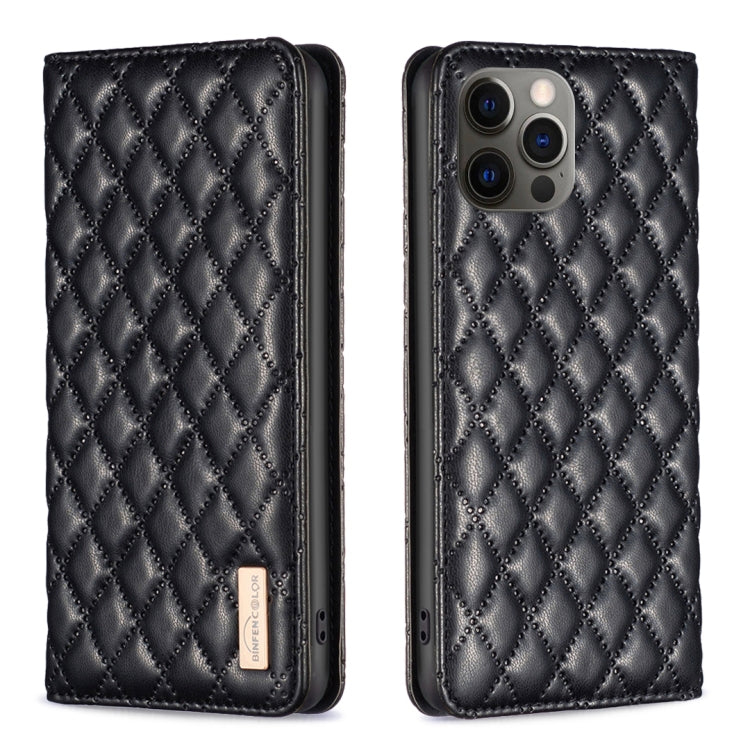 Diamond Lattice Magnetic Leather Flip Phone Case, For iPhone 12 / 12 Pro, For iPhone 11 Pro Max, For iPhone 11 Pro, For iPhone 11