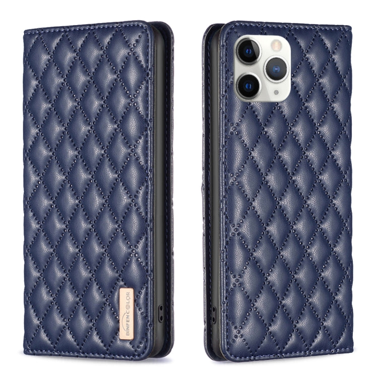 Diamond Lattice Magnetic Leather Flip Phone Case, For iPhone 12 / 12 Pro, For iPhone 11 Pro Max, For iPhone 11 Pro, For iPhone 11