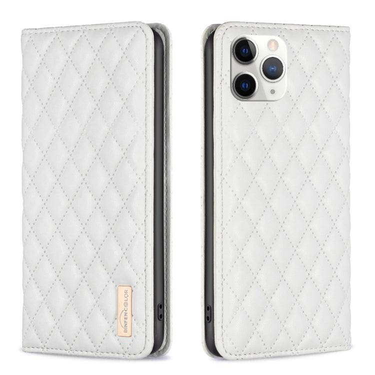 Diamond Lattice Magnetic Leather Flip Phone Case, For iPhone 12 / 12 Pro, For iPhone 11 Pro Max, For iPhone 11 Pro, For iPhone 11