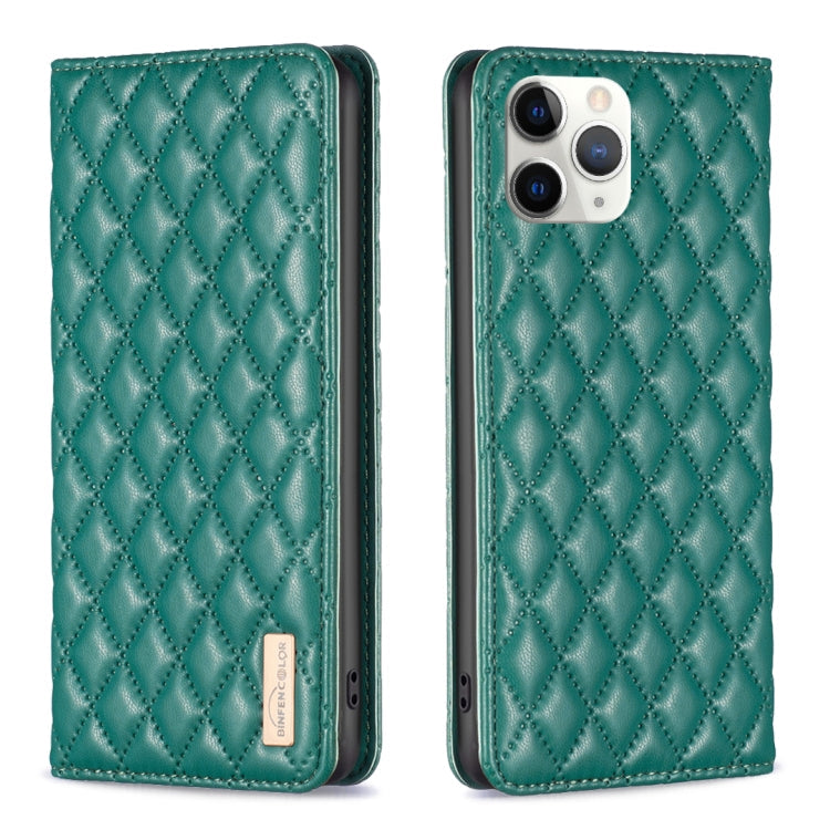 Diamond Lattice Magnetic Leather Flip Phone Case, For iPhone 12 / 12 Pro, For iPhone 11 Pro Max, For iPhone 11 Pro, For iPhone 11