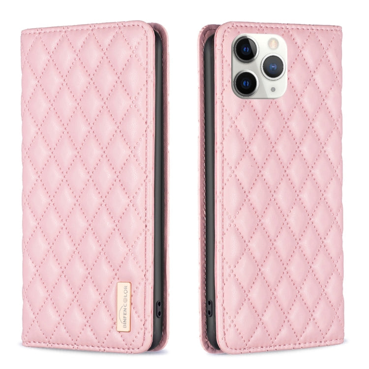 Diamond Lattice Magnetic Leather Flip Phone Case, For iPhone 12 / 12 Pro, For iPhone 11 Pro Max, For iPhone 11 Pro, For iPhone 11