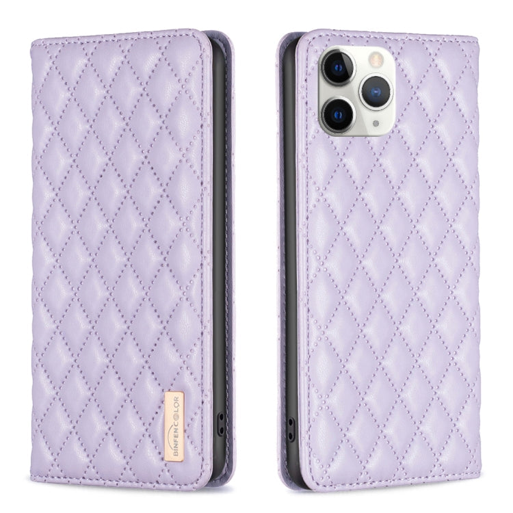 Diamond Lattice Magnetic Leather Flip Phone Case, For iPhone 12 / 12 Pro, For iPhone 11 Pro Max, For iPhone 11 Pro, For iPhone 11