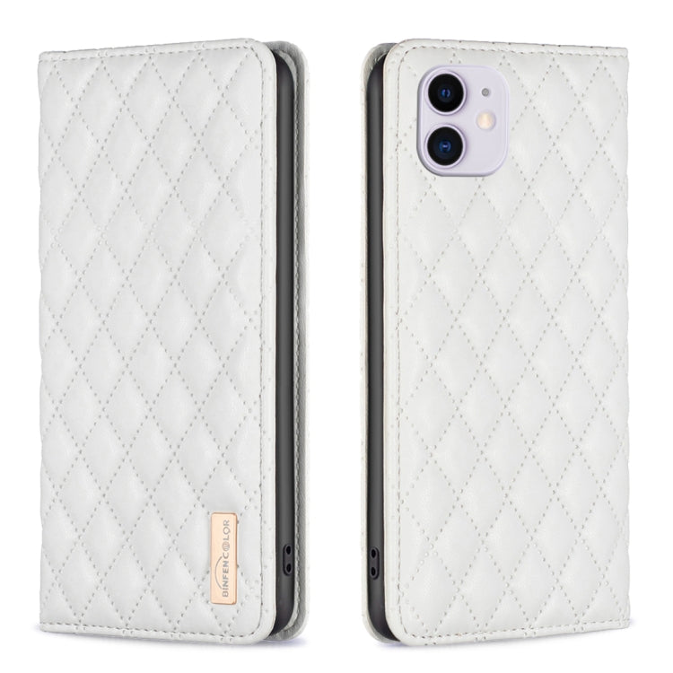 Diamond Lattice Magnetic Leather Flip Phone Case, For iPhone 12 / 12 Pro, For iPhone 11 Pro Max, For iPhone 11 Pro, For iPhone 11