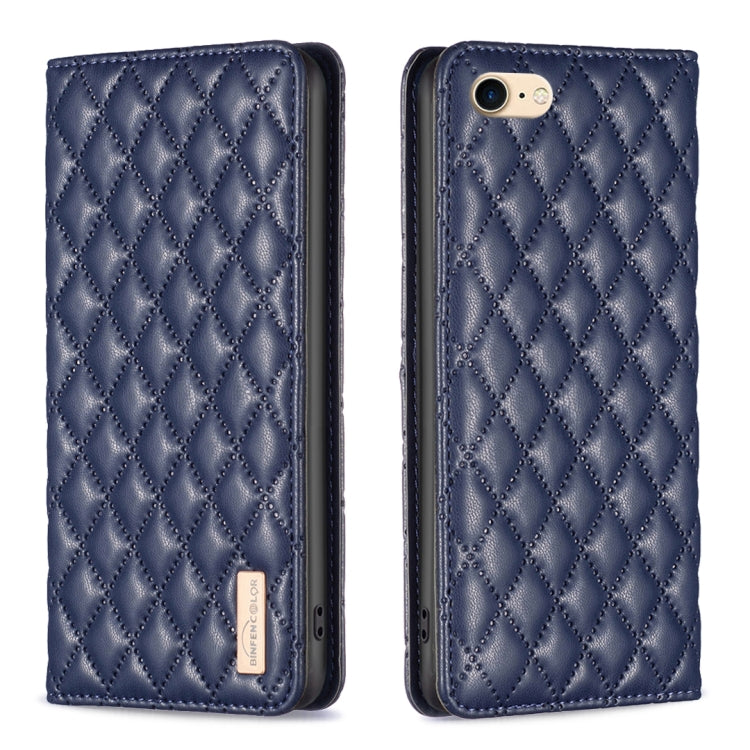 Diamond Lattice Magnetic Leather Flip Phone Case, For iPhone SE 2022 / SE 2020 / 8 / 7, For iPhone XS Max, For iPhone XS / X, For iPhone XR