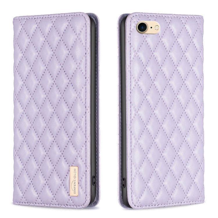 Diamond Lattice Magnetic Leather Flip Phone Case, For iPhone SE 2022 / SE 2020 / 8 / 7, For iPhone XS Max, For iPhone XS / X, For iPhone XR