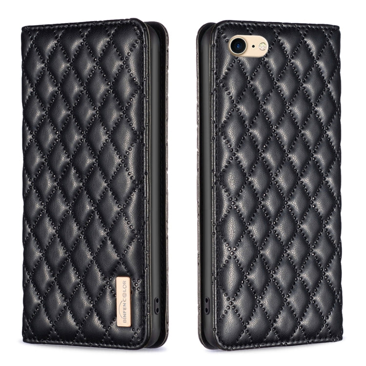 Diamond Lattice Magnetic Leather Flip Phone Case, For iPhone SE 2022 / SE 2020 / 8 / 7, For iPhone XS Max, For iPhone XS / X, For iPhone XR