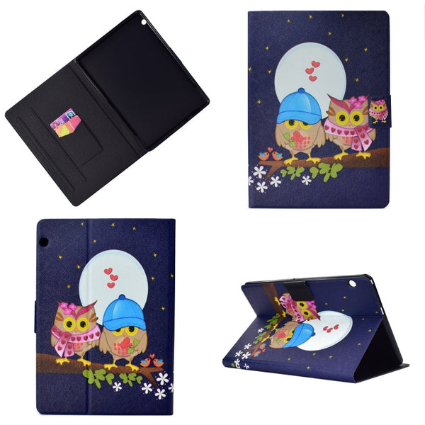 Electric Pressed Left Right Flat Feather Case with Sleep Function Pen Cover & Card Slot & Holder, For Huawei T1-A21W (9.6), For Huawei T3-7.0, For Huawei T3-10.0, For Galaxy Tab A 8.0 & S Pen, For Galaxy Tab A 10.1, For Galaxy Tab S5e T720