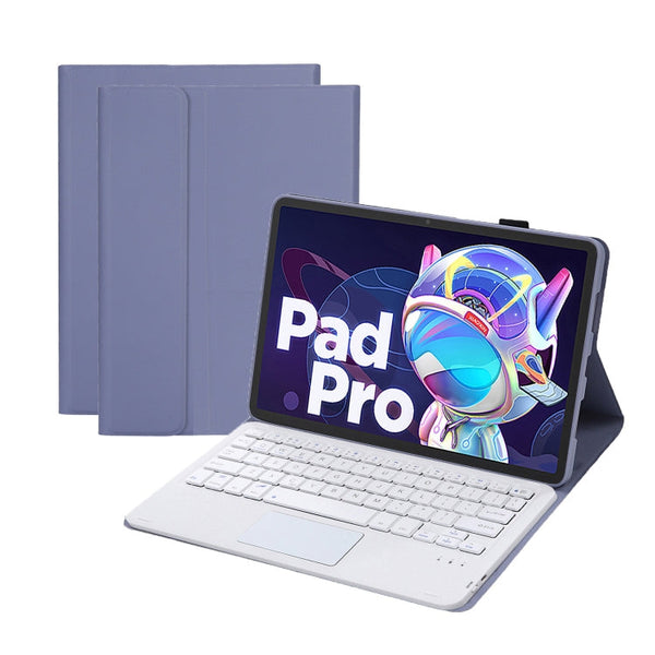 AM20-A Lambskin Texture Bluetooth Keyboard Leather Tablet Case For Lenovo Xiaoxin Pad 2022 10.6 inch/Tab M10 Plus 10.6 3rd Gen 2022