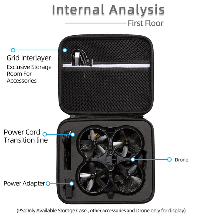 Drone Body Square Shockproof Hard Case Carrying Storage Bag, Size: 28 x 23 x 10cm, For DJI Avata
