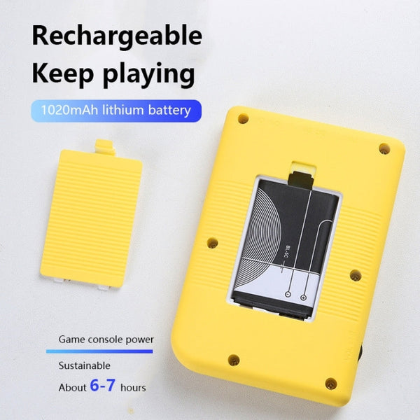 MK800 Doubles 3.0 inch Macaron Mini Handheld Game Console Built-in 800 Games, MK800-Doubles / Grey, MK800-Doubles / Blue, MK800-Doubles / Pink, MK800-Doubles / Yellow, MK800-Doubles / Green