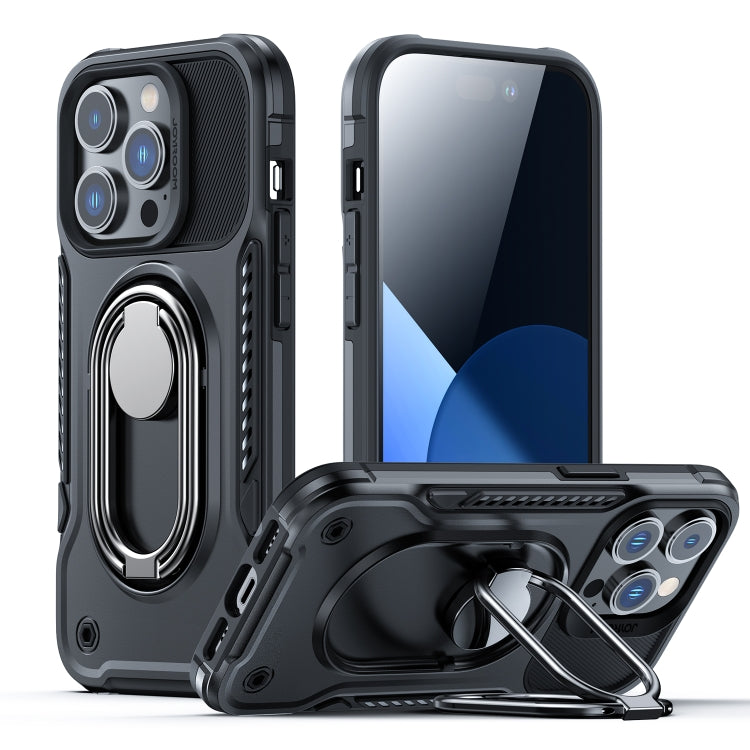 JOYROOM PC + TPU Dual-layer Shockproof Phone Case with Rotating Holder